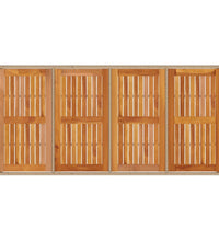 Gartentisch Beige 190x90x75 cm Poly Rattan Akazienholz