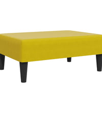 2-tlg. Sofagarnitur mit Kissen Gelb Samt