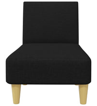 2-tlg. Sofagarnitur Schwarz Stoff