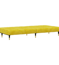 2-tlg. Sofagarnitur Gelb Samt