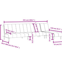 2-tlg. Sofagarnitur Gelb Samt