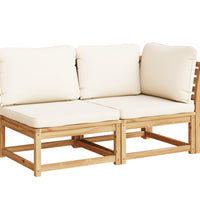 6-tlg. Garten-Lounge-Set mit Kissen Massivholz Akazie