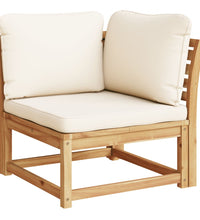 6-tlg. Garten-Lounge-Set mit Kissen Massivholz Akazie