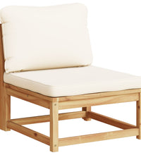 11-tlg. Garten-Lounge-Set mit Kissen Massivholz Akazie