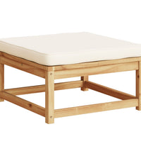 3-tlg. Garten-Lounge-Set mit Kissen Massivholz Akazie