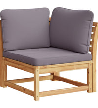 7-tlg. Garten-Lounge-Set mit Kissen Massivholz Akazie