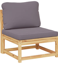 8-tlg. Garten-Lounge-Set mit Kissen Massivholz Akazie