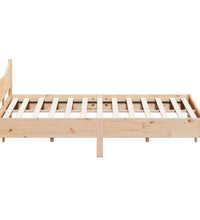Massivholzbett ohne Matratze 200x200 cm Kiefer