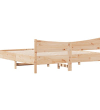 Massivholzbett ohne Matratze 200x200 cm Kiefer