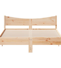 Massivholzbett ohne Matratze 150x200 cm Kiefernholz