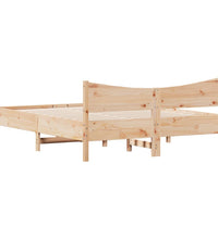 Massivholzbett ohne Matratze 150x200 cm Kiefernholz