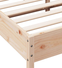 Massivholzbett ohne Matratze 150x200 cm Kiefernholz