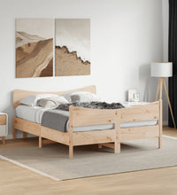 Massivholzbett ohne Matratze 160x200 cm Kiefernholz