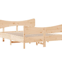 Massivholzbett ohne Matratze 150x200 cm Kiefernholz