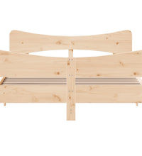 Massivholzbett ohne Matratze 135x190 cm Kiefernholz