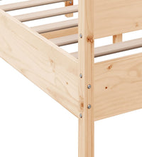 Massivholzbett ohne Matratze 135x190 cm Kiefernholz