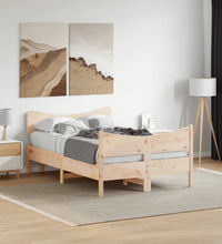 Massivholzbett ohne Matratze 120x190 cm Kiefernholz