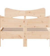 Massivholzbett ohne Matratze 120x190 cm Kiefernholz