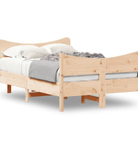 Massivholzbett ohne Matratze 120x190 cm Kiefernholz