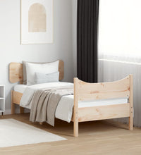 Massivholzbett ohne Matratze 75x190 cm Kiefernholz