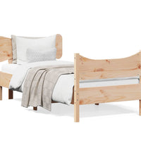 Massivholzbett ohne Matratze 75x190 cm Kiefernholz