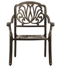 7-tlg. Garten-Essgruppe Bronzen Aluminiumguss