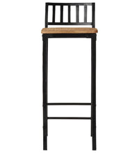 7-tlg. Bar-Set Raues Mangoholz und Metall