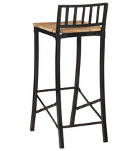 7-tlg. Bar-Set Raues Mangoholz und Metall