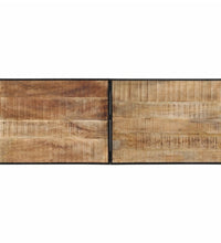 7-tlg. Bar-Set Raues Mangoholz und Metall