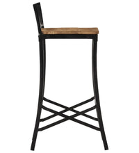 5-tlg. Bar-Set Raues Mangoholz und Metall
