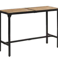 5-tlg. Bar-Set Raues Mangoholz und Metall