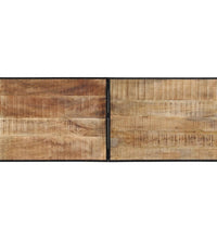 5-tlg. Bar-Set Raues Mangoholz und Metall