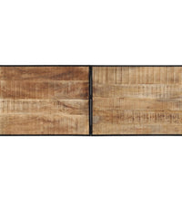 7-tlg. Bar-Set Raues Mangoholz und Metall