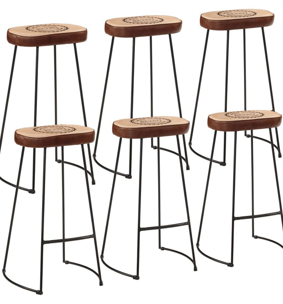 7-tlg. Bar-Set Raues Mangoholz und Metall
