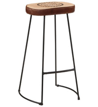 7-tlg. Bar-Set Raues Mangoholz und Metall