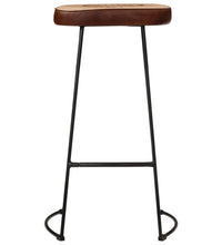 7-tlg. Bar-Set Raues Mangoholz und Metall