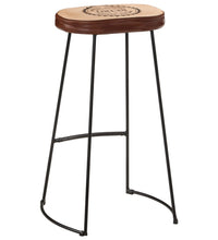 7-tlg. Bar-Set Raues Mangoholz und Metall