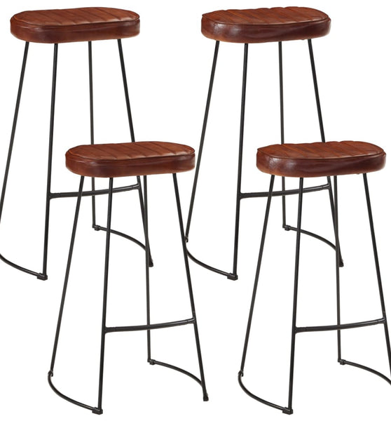 5-tlg. Bar-Set Raues Mangoholz und Metall