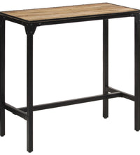 5-tlg. Bar-Set Raues Mangoholz und Metall