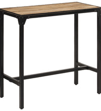 5-tlg. Bar-Set Raues Mangoholz und Metall