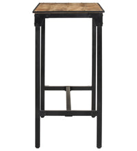 5-tlg. Bar-Set Raues Mangoholz und Metall