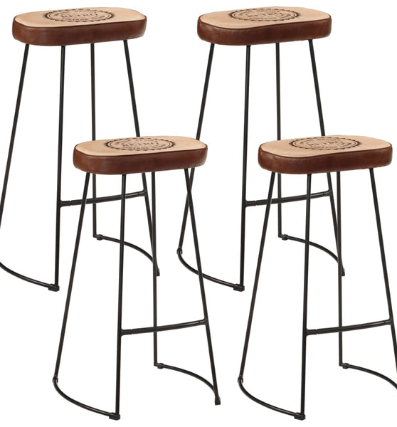 5-tlg. Bar-Set Raues Mangoholz und Metall