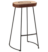 5-tlg. Bar-Set Raues Mangoholz und Metall