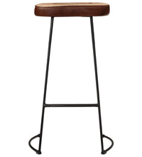 5-tlg. Bar-Set Raues Mangoholz und Metall