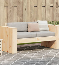 Gartensofa 2-Sitzer 134x60x62 cm Massivholz Kiefer