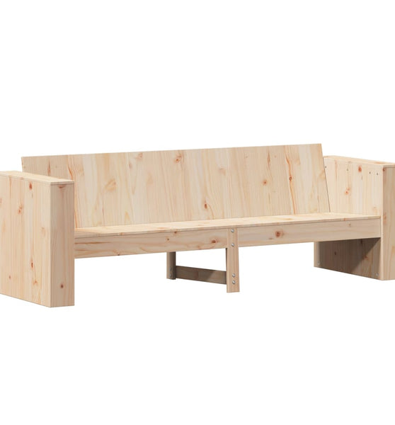 Gartensofa 3-Sitzer 189x60x62 cm Massivholz Kiefer