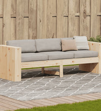 Gartensofa 3-Sitzer 189x60x62 cm Massivholz Kiefer