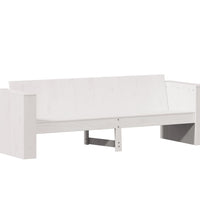 Gartensofa 3-Sitzer Weiß 189x60x62 cm Massivholz Kiefer