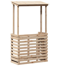 Gartenbar mit Dach 112,5x57x195,5 cm Massivholz Kiefer