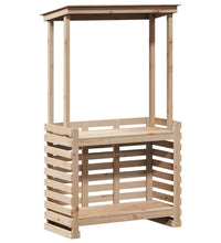 Gartenbar mit Dach 112,5x57x195,5 cm Massivholz Kiefer